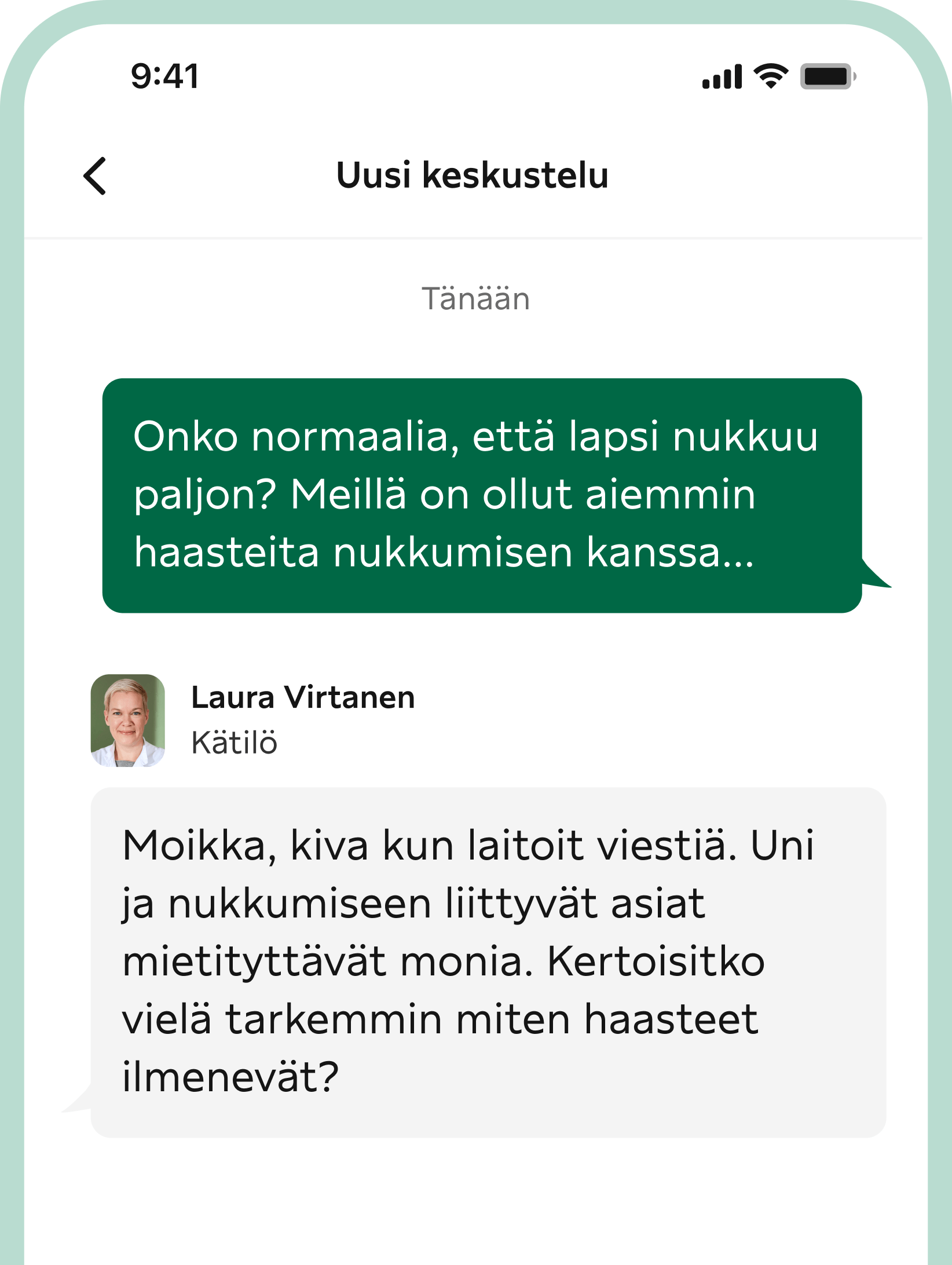 Esimerkkikuva Digineuvolan keskustelusta.