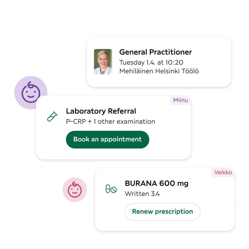 Various health information from the Digital Clinic